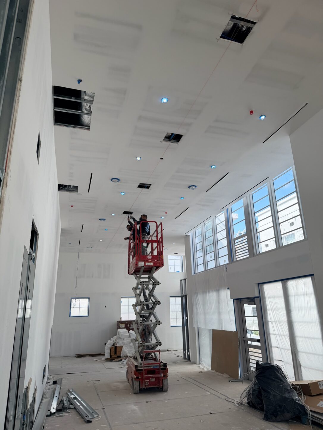 Commercial build-out in progress by ProContractors, licensed general contractor in Miami-Dade
